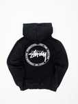 Stussy czarna bluza z kapturem M logo