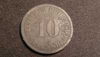 10 Pfennig Pfenning Fenig  1890 Niemcy