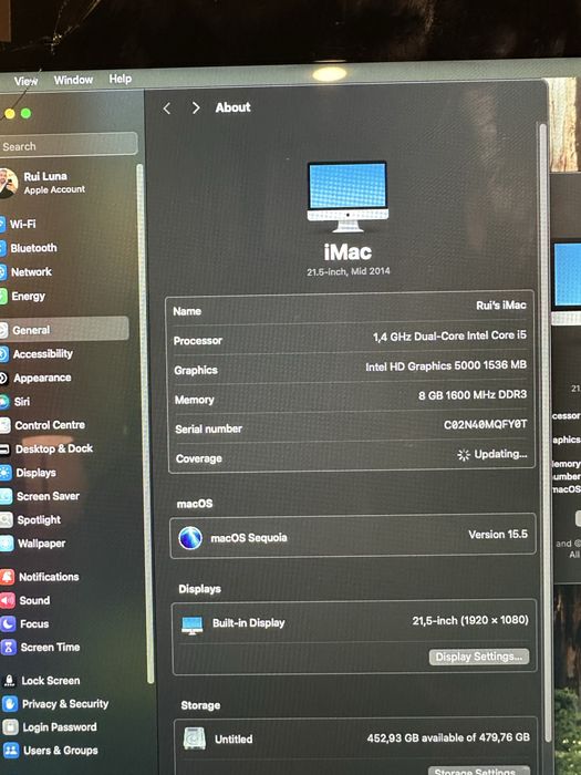 2 apple imac de 21.5”