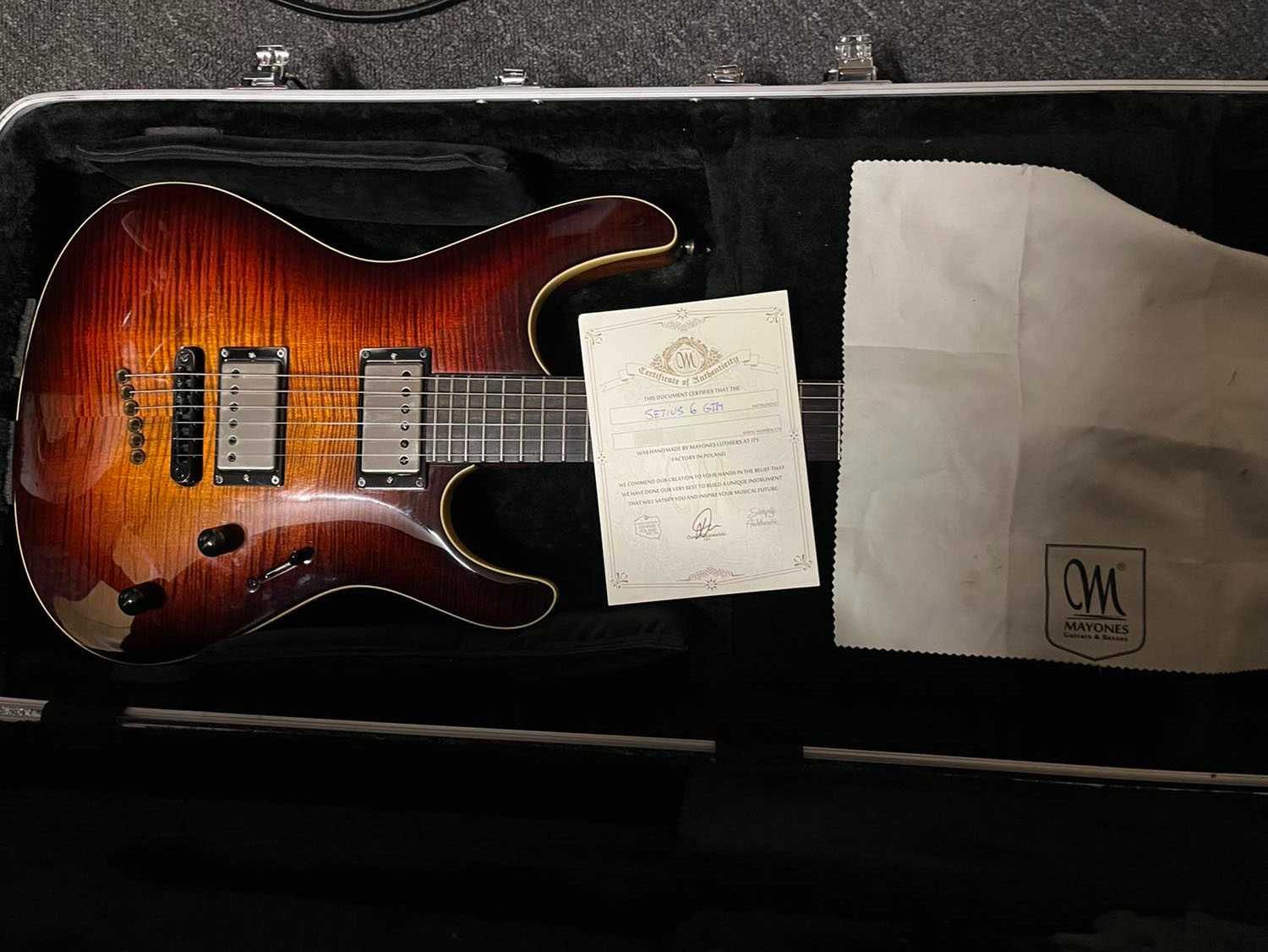 Gitara Mayones Setius GTM  Nowe Pickupy Mayones Chori Blokowane Klucze