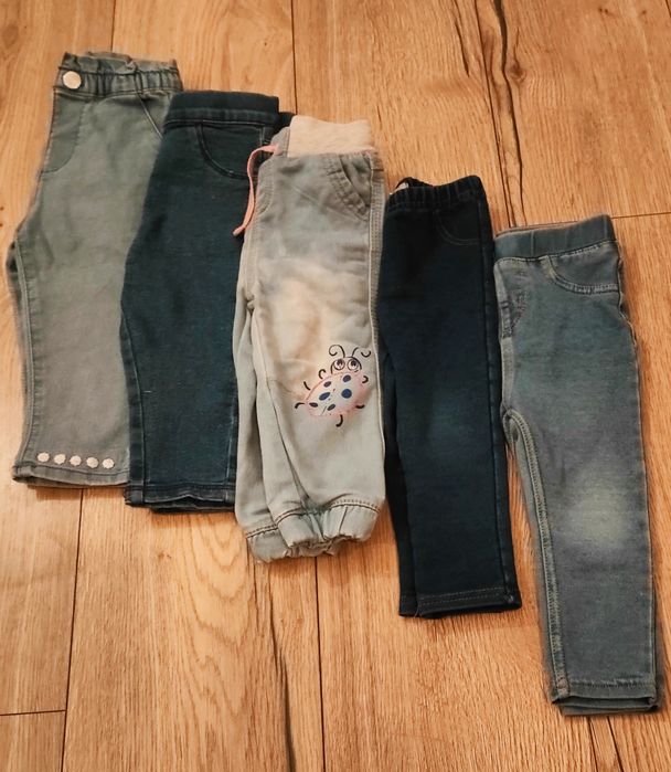 Jeansy jegginsy rozmiar 80