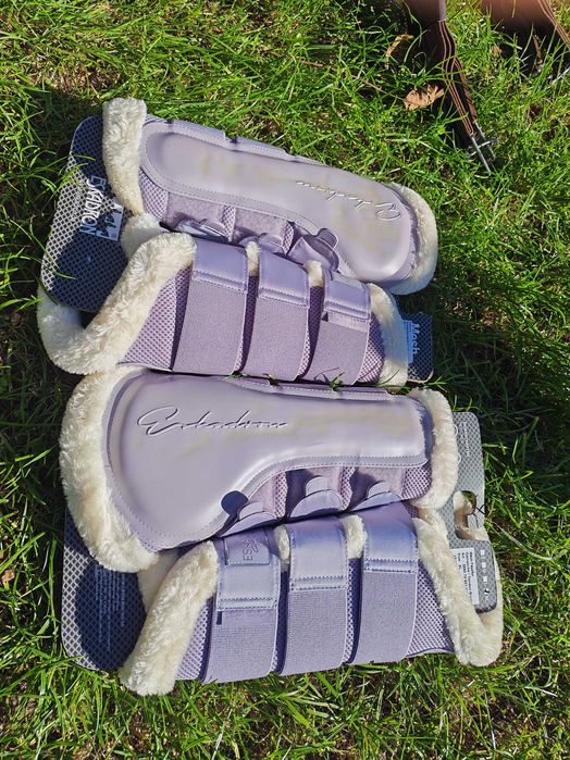 ESKADRON Ochraniacze MESH FAUXFUR Silk purple XL komplet na 4 nogi!