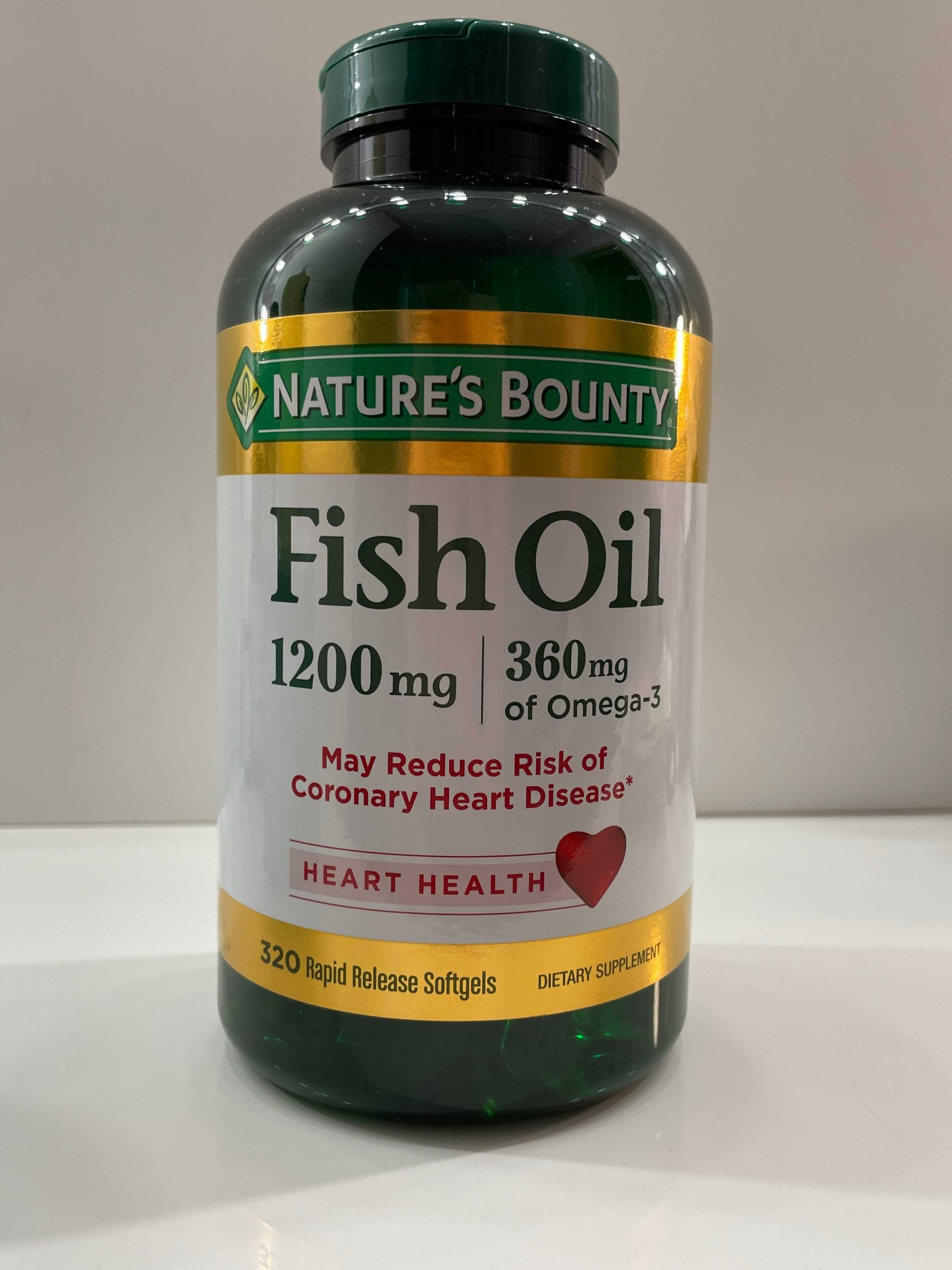 Рыбий жир омега-3 nature's bounty fish oil 1200mg (360mg of omega-3)