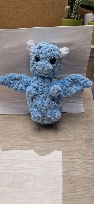 szydełkowny pluszak smok