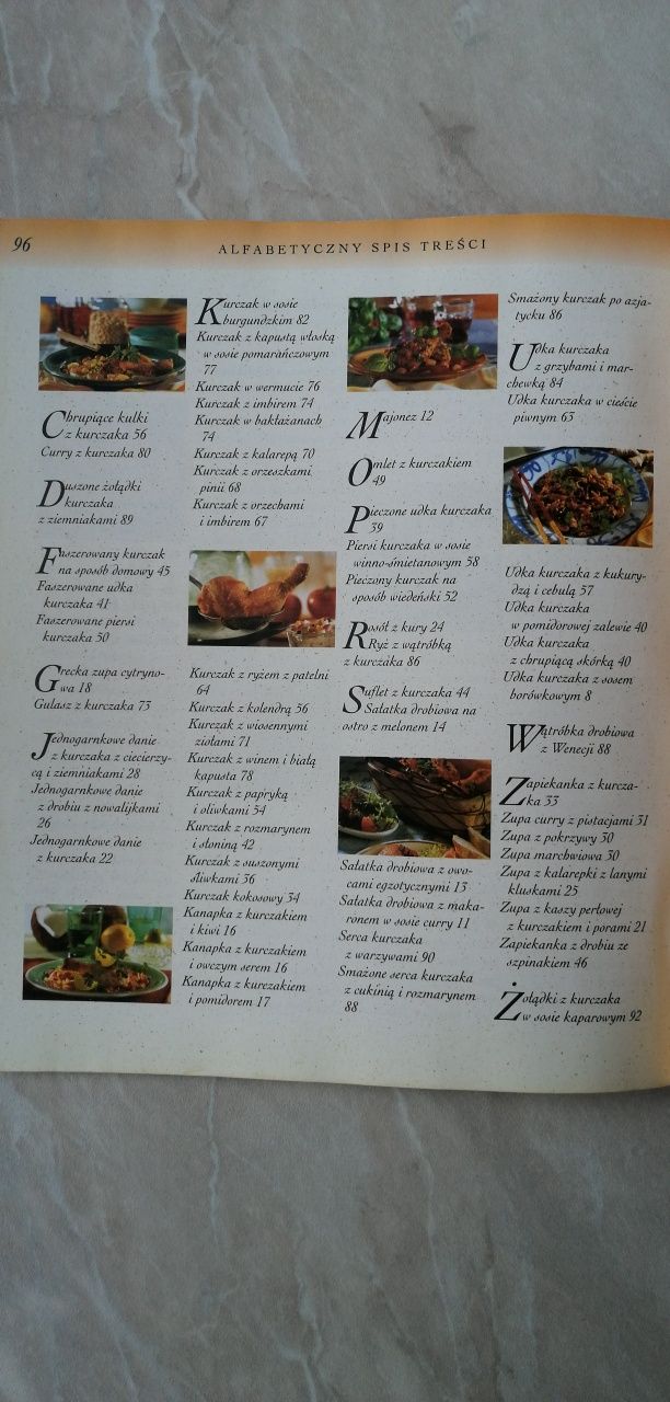 Książka kulinarna potrawy z kurczaka