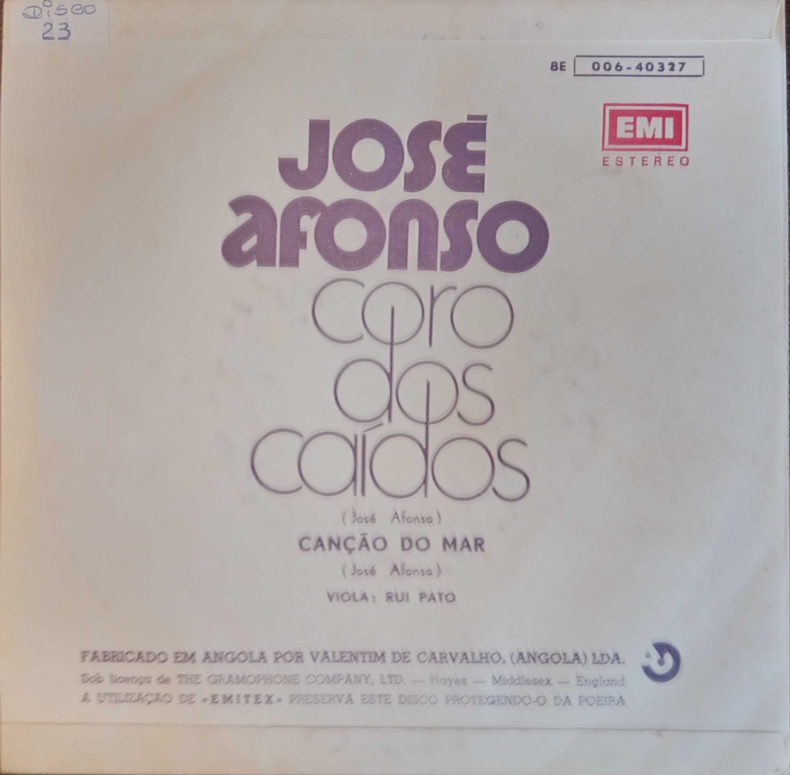 José Afonso	- - - - -		Coro dos Caídos	- - - - -	Single