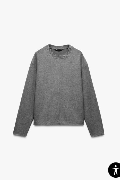 Комплект штани светр сірий soft zara s