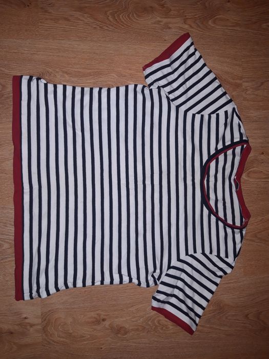 Bluzka z krótkim rękawem w paski Gerry Weber, rozm. 42