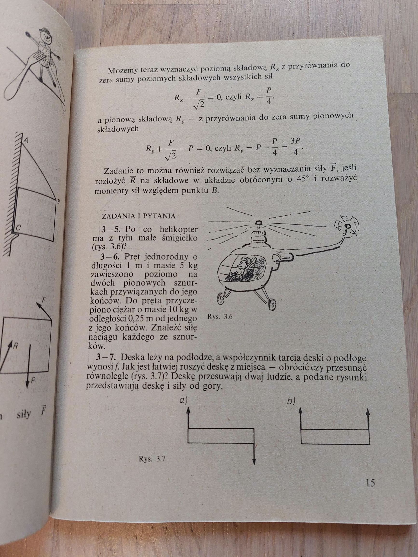 Fizyka klasa I LO, Jerzy Brojan, rok 1990