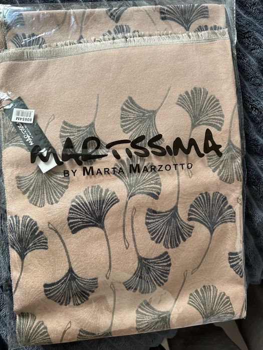 Теплий шарф з принтом