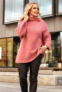 Sweter damski a'la Zara antyczny róż nowość