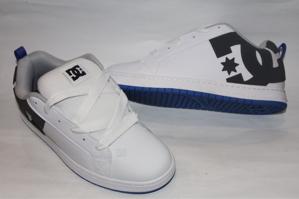 Кросівки DC shoes 43, 44 Court Graffik кроссовки білі blue