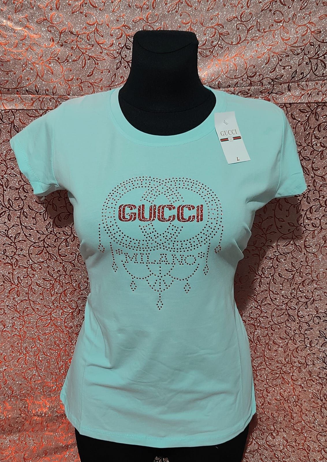Niebieska koszulka damska Gucci S M L XL wysyłka pobranie bardzo ładna