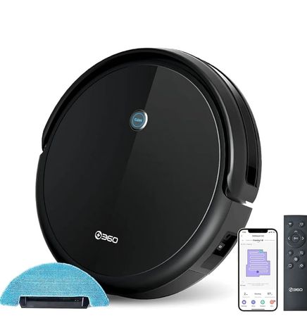 360 Robot odkurzacz i mop C50 - czarny, inteligentny , 2 w 1