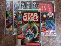 STAR WARS   # 1 - 6  z 1977r  oryginalne komiksy Marvel Comics USA