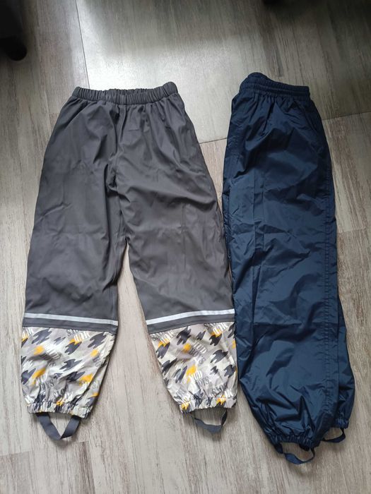 Zimowe spodnie ocieplane ogumowane.