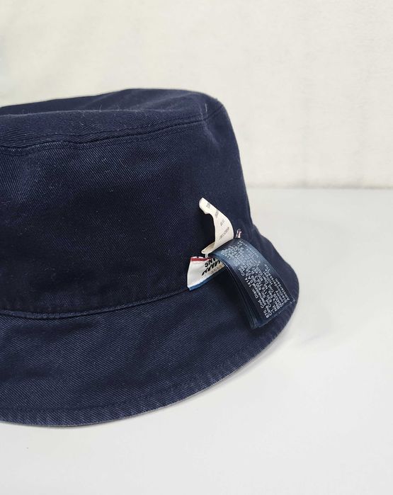 Tommy Hilfiger Jeans Kapelusz Granatowy Biały Dwustronny Unisex Lato