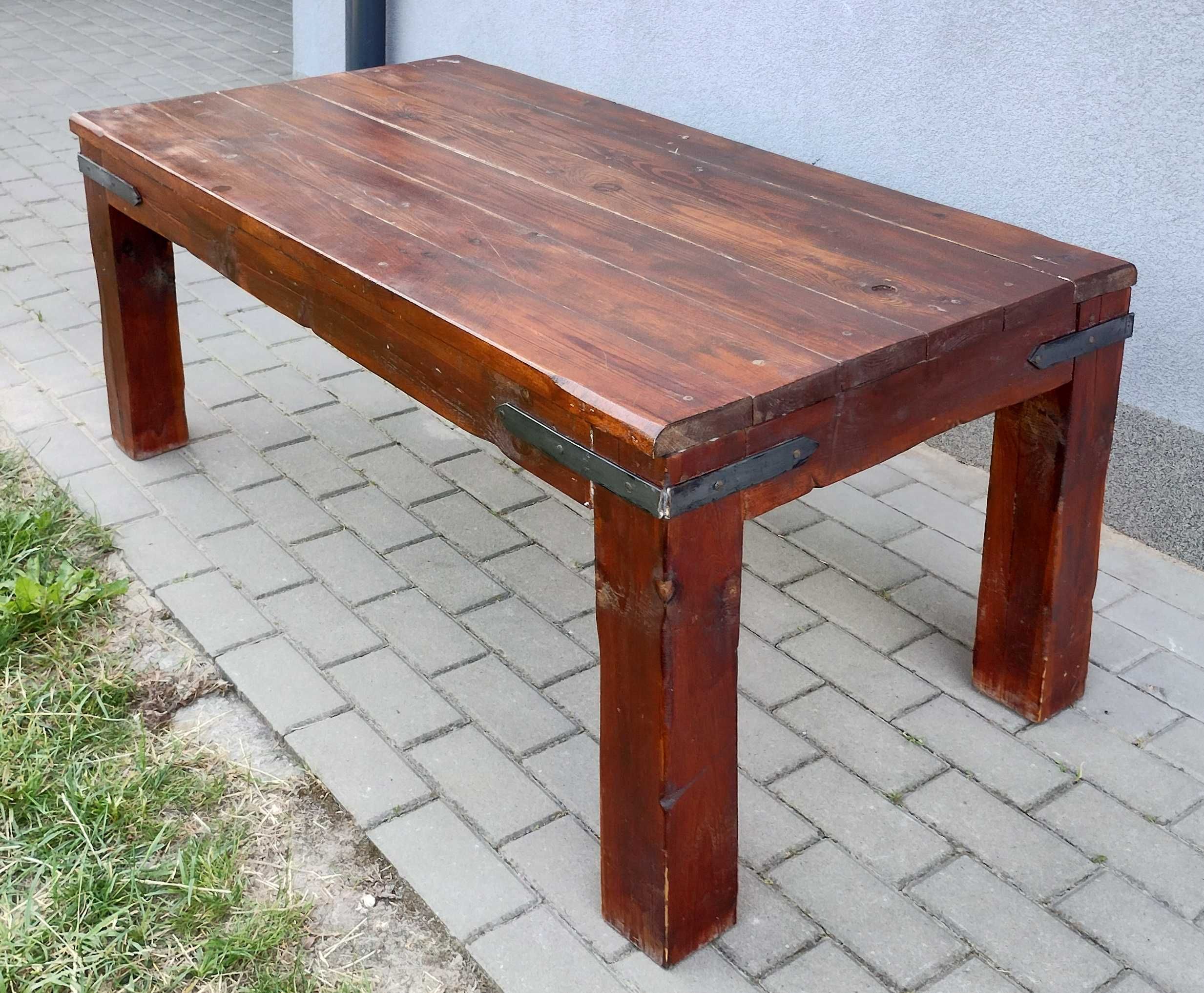 Ława drewniana rustykalna 140x79
