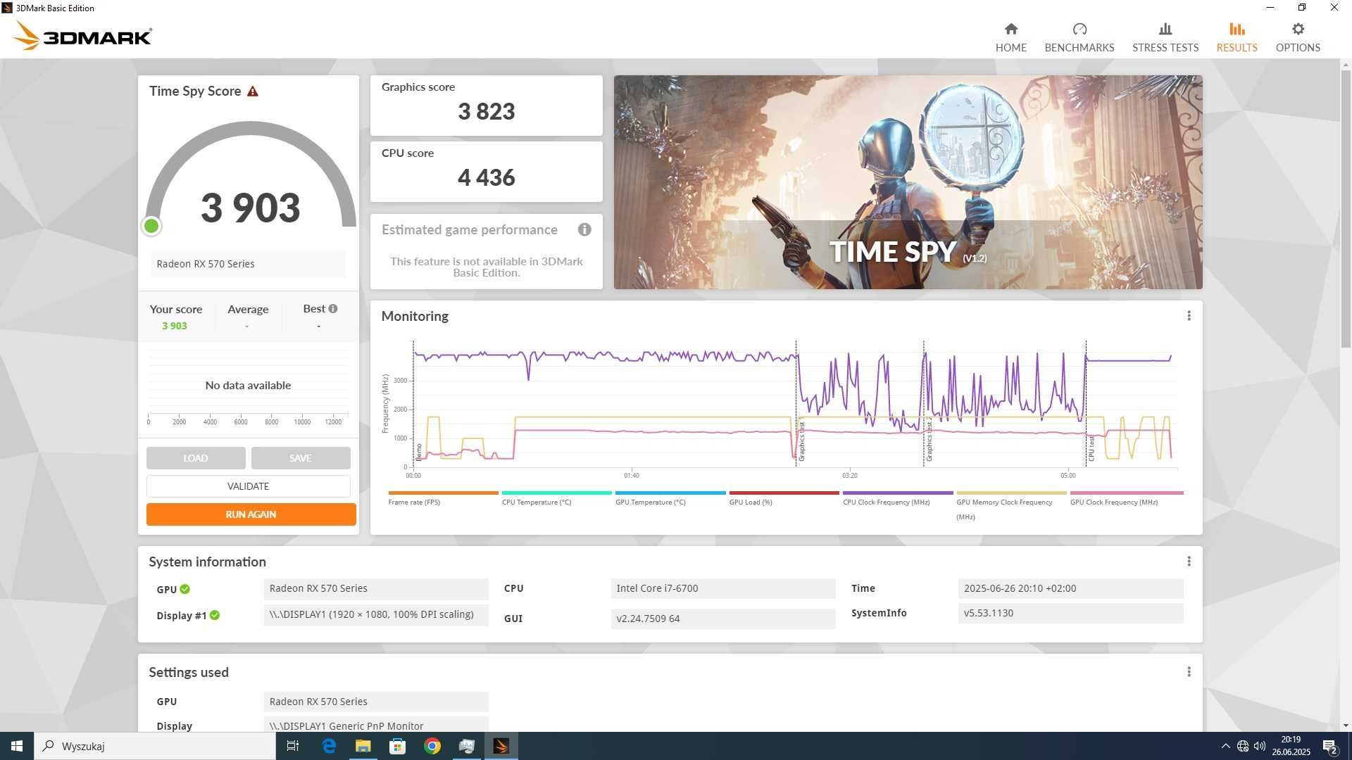 Zestaw do gier Intel i7-6700, 16GB DDR4 RX570 4GB 256SSD Monitor DELL