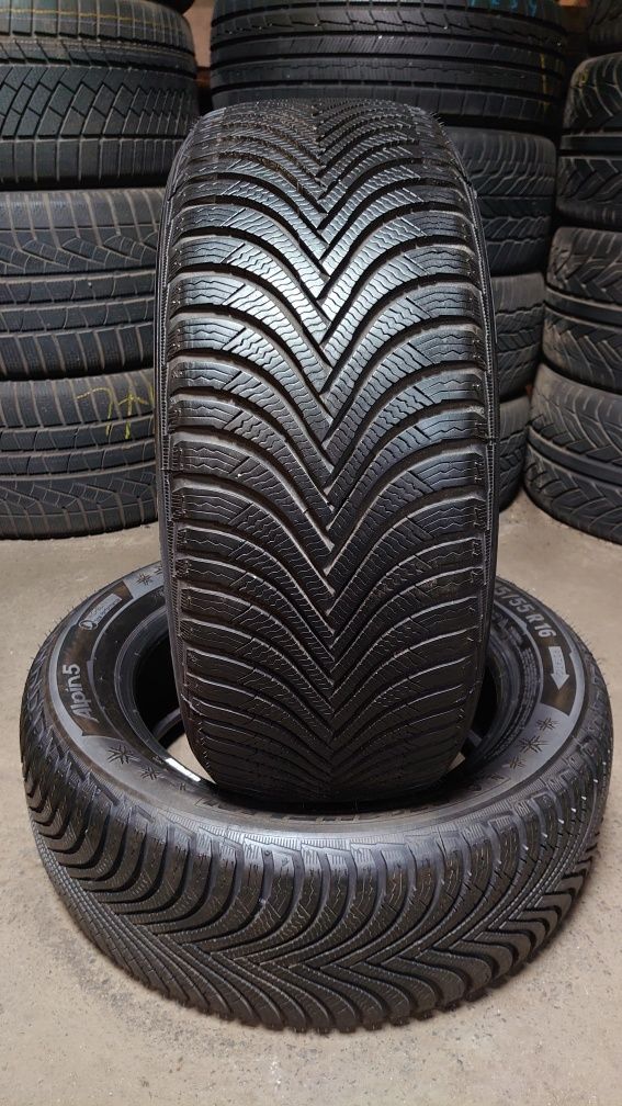Пара зимних шин Michelin Alpin 5 215/55 r16 215 55 16