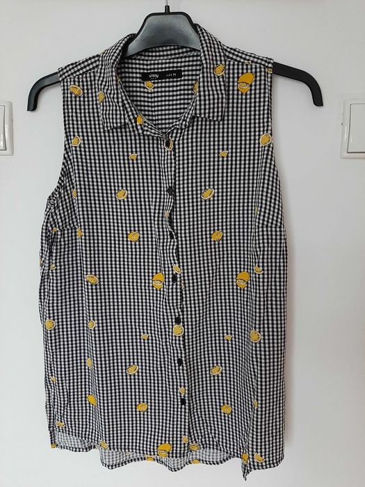 Koszula bez rękawów w cytrynki
