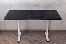 Blat biurka Spacetronic 138x80 - beton ciemny