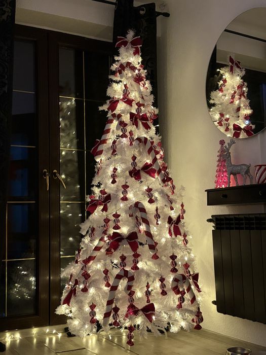 Biała choinka komplet jak na zdjeciach