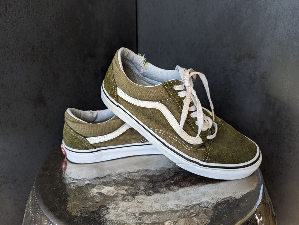 Vans Old Skool trampki zielone khaki unisex