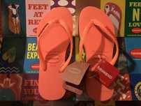 Havaianas Laranja Neon Glitter