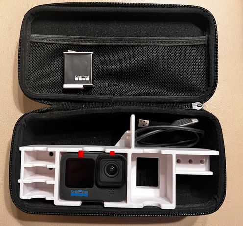 kamera sportowa GoPro 10 black + bateria Enduro + case + 2 uchwyty
