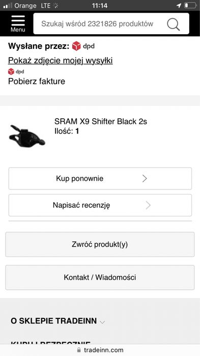 Sram x9 przerzutka przednia shifter black 2s część do roweru