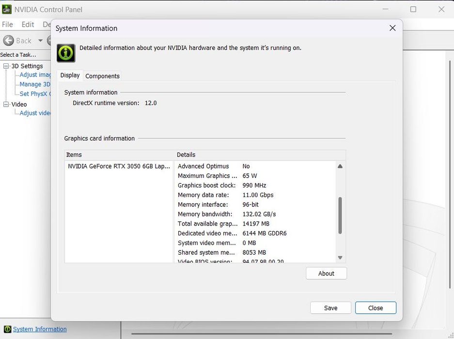 Lenovo LOQ E 15  i5 12450HX /16 Ram/ 512/ 3050/ FHD IPS