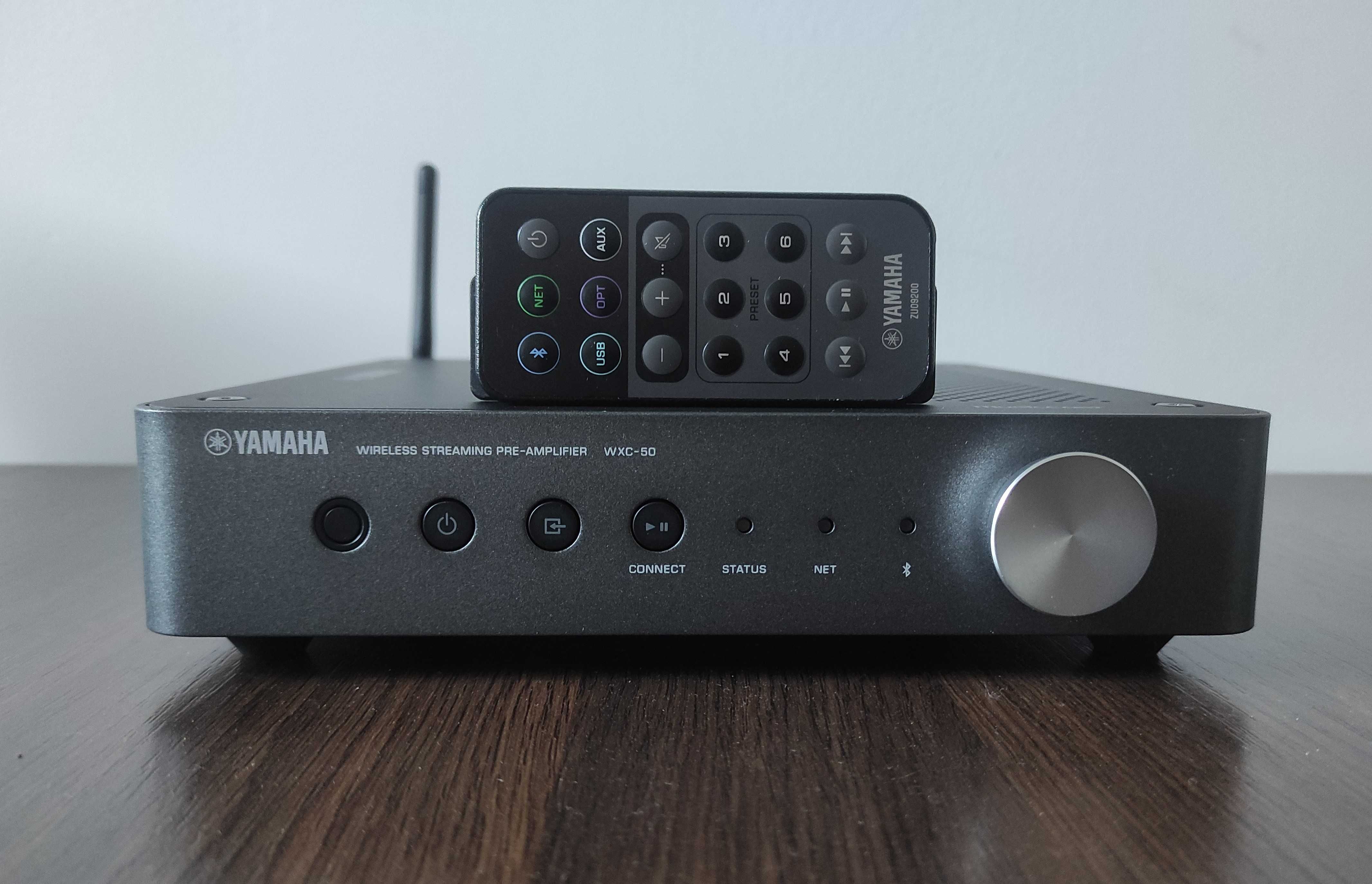 Odtwarzacz sieciowy Streamer YAMAHA WXC-50 pilot, karton, IDEALNY