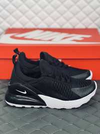 Nike air Max 270 black-white кросівки жіночі Найк 270 мужские