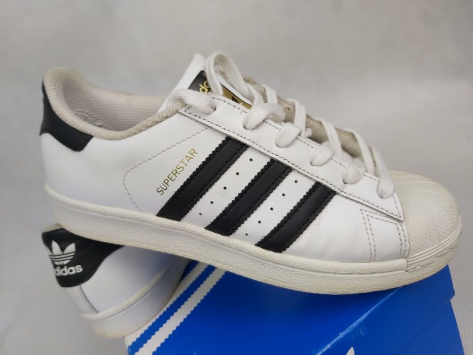 Sneakersy ADIDAS superstar białe czarne 38 uk5 trampki tenisówki