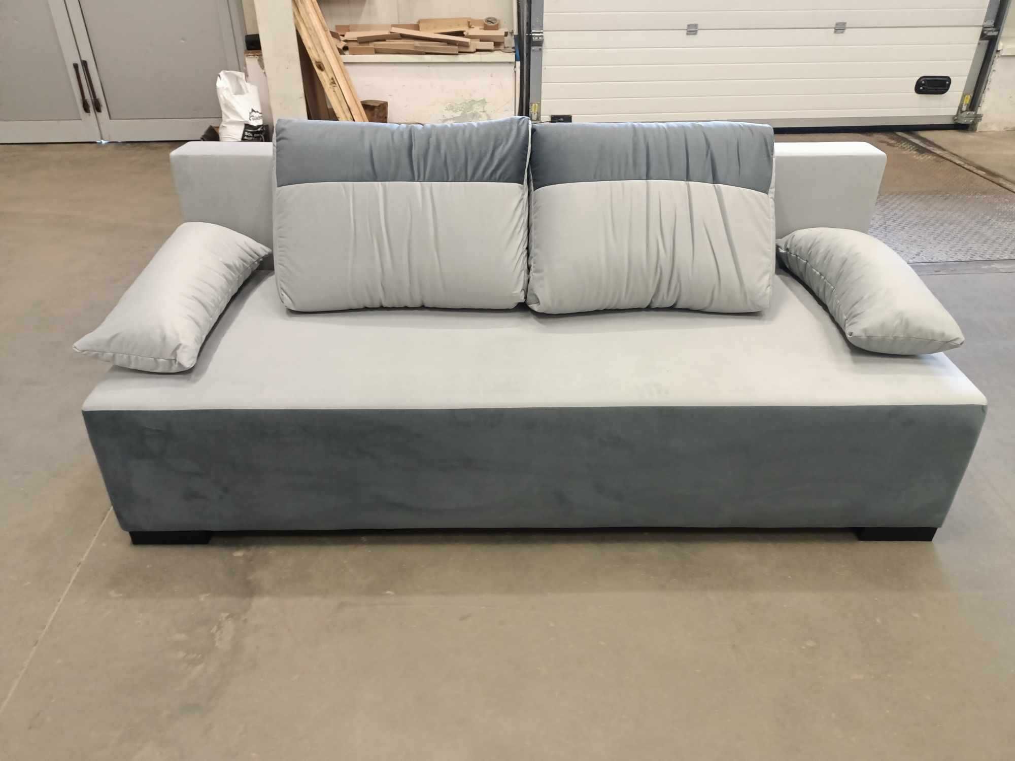 Sofa SALSA 3-osobowa, rozkładana | szara |