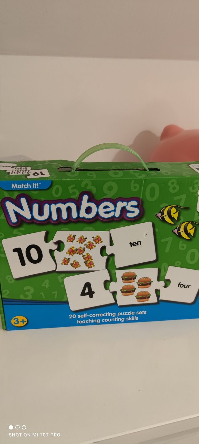 Nauka po przez zabawę puzzle Numbers prezent/urodziny