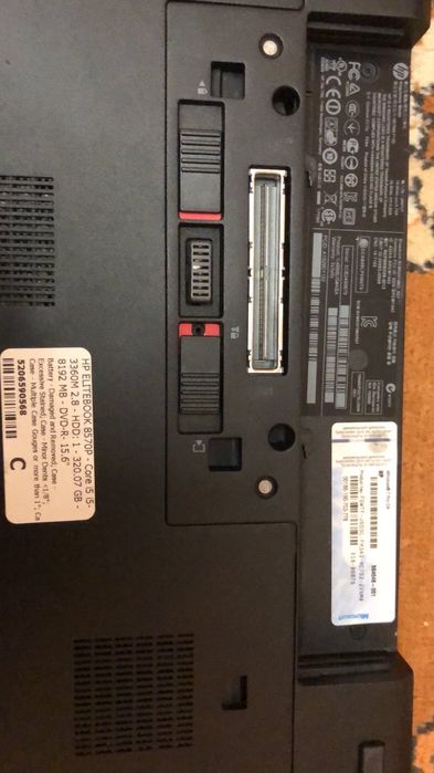 HP EliteBook 8570p, 15.6", i5 3.3Ghz, 8Gb ОЗУ, 320Gb HDD