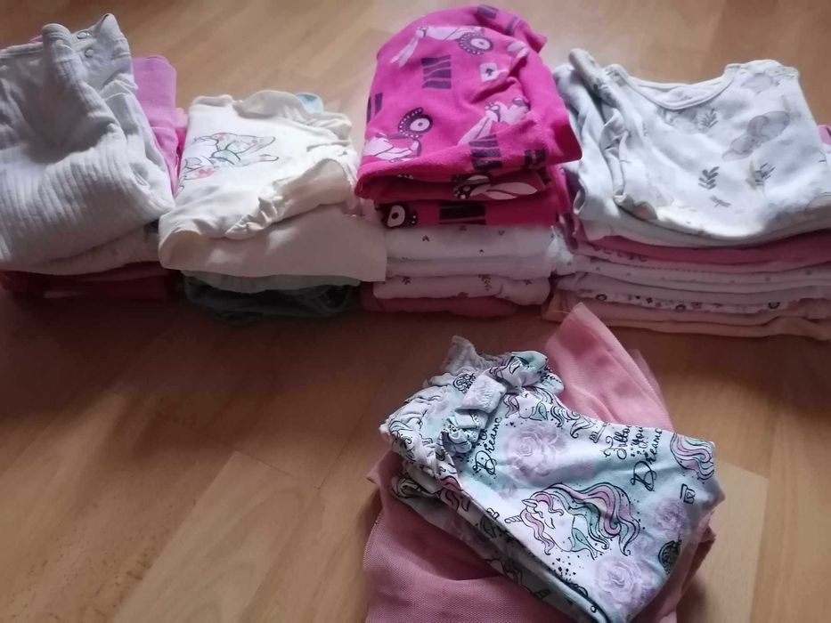 Paka dużo ubrań  dla dziewczynki roz.68, H&M, Reserved ok.30sztuk