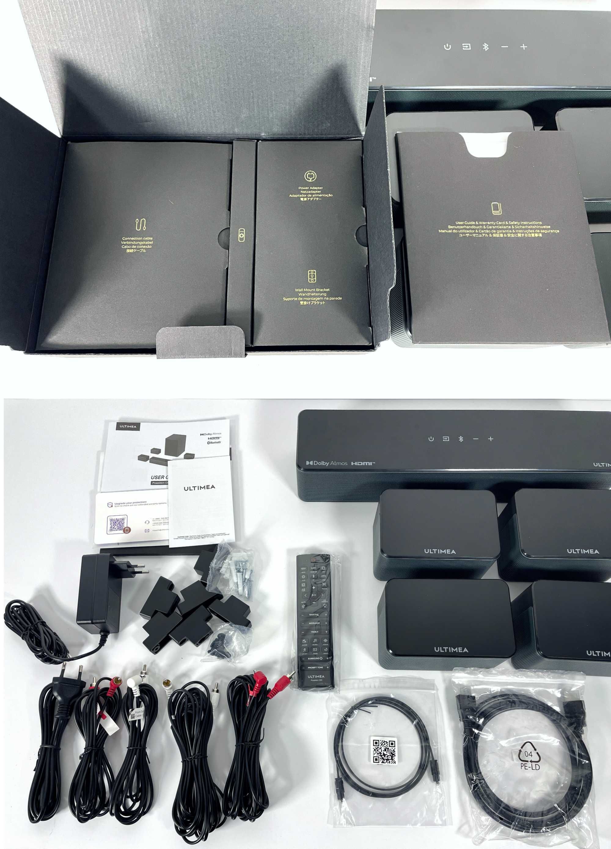 Ultimea Poseidon D80 Boom 7.1 Саундбар, сабвуфер+4 колонки Dolby Atmos