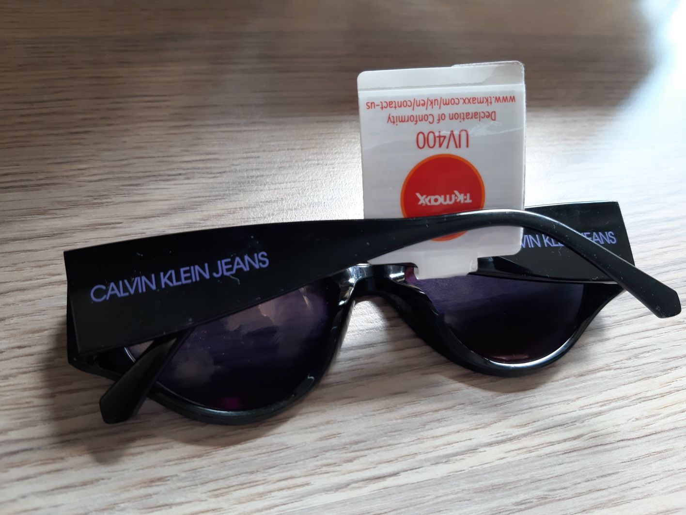 Okulary calvin Klein jeans czarne unisex kolekcja tkmaxx oryginał lato