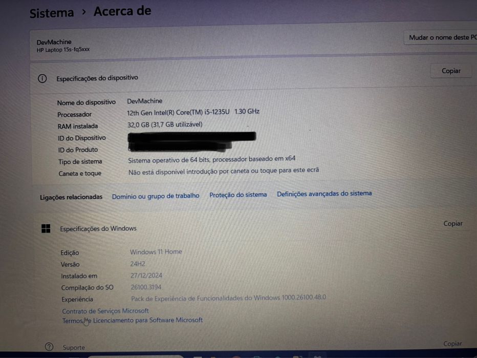 Portatil HP 15e-fq5032np 32GB Ram