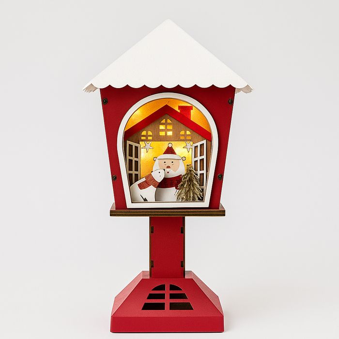 Lanterna Decorativa de Natal com Luz LED