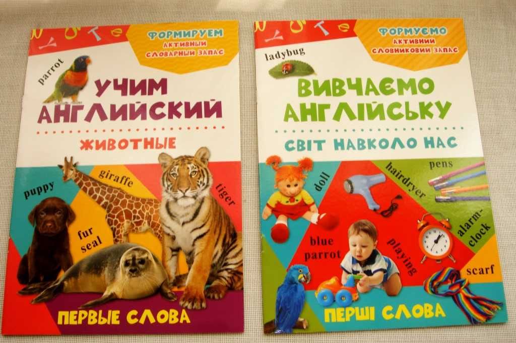 English Детские книжки Английский язык для самых маленьких НАБОР 2шт