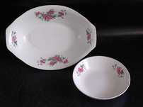 Gondola / Salaterka + Miseczka Porcelana