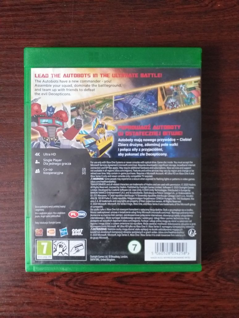 Transformers Xbox One PL po polsku