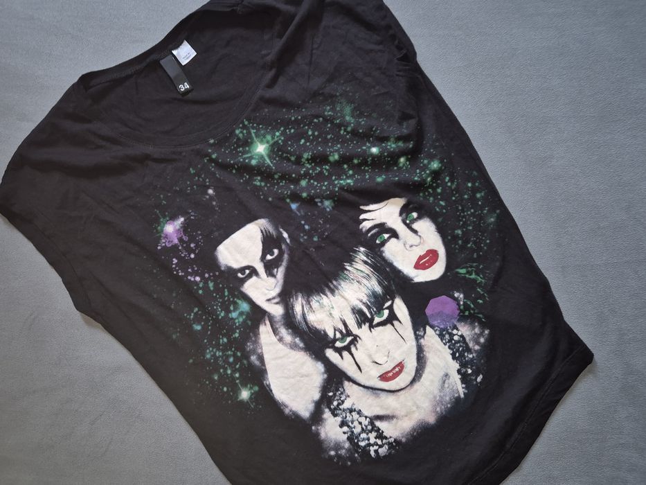 Bluzka t-shirt h&m rozm 34 Kiss band