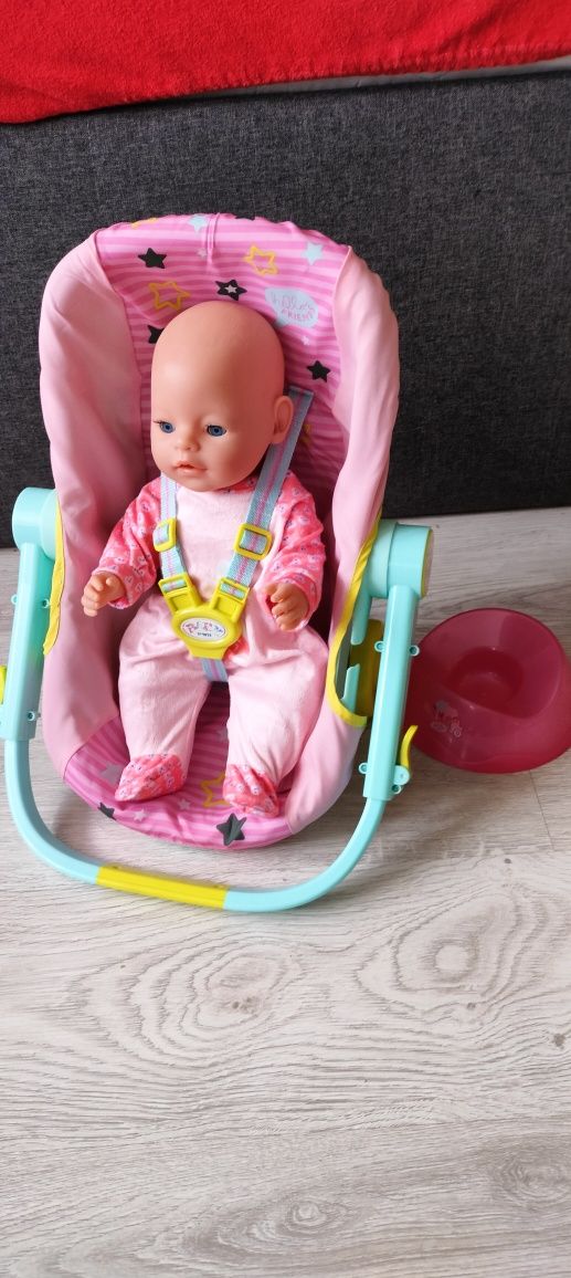 Wózek nosidełko fotelik baby Born z lalką