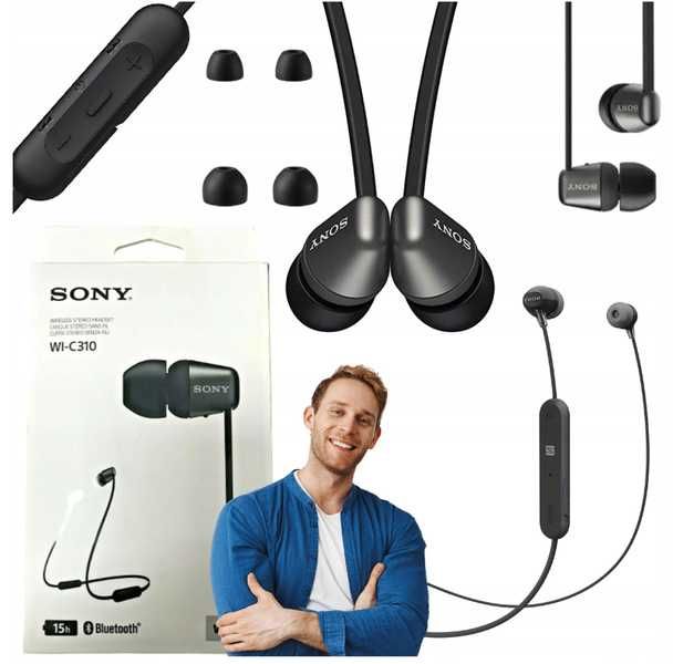 Nowe Słuchawki Bezprzewodowe SONY WI-C310 – Bluetooth