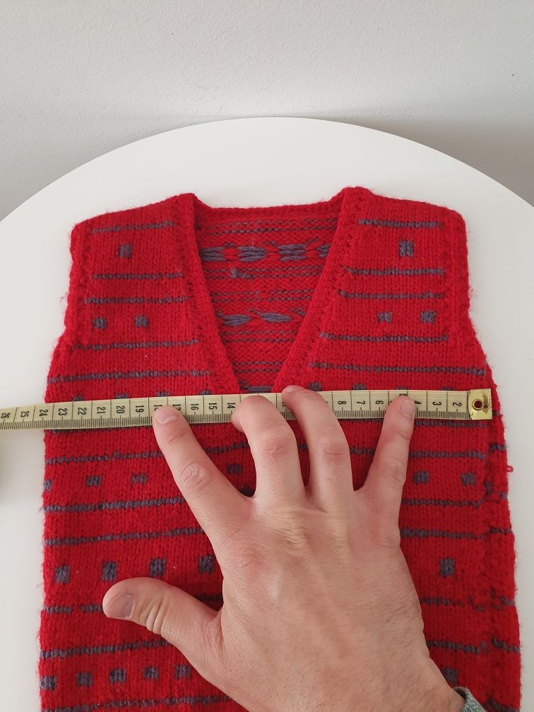Kamizelka Czerwona HandMade. Produkt własnej Roboty!